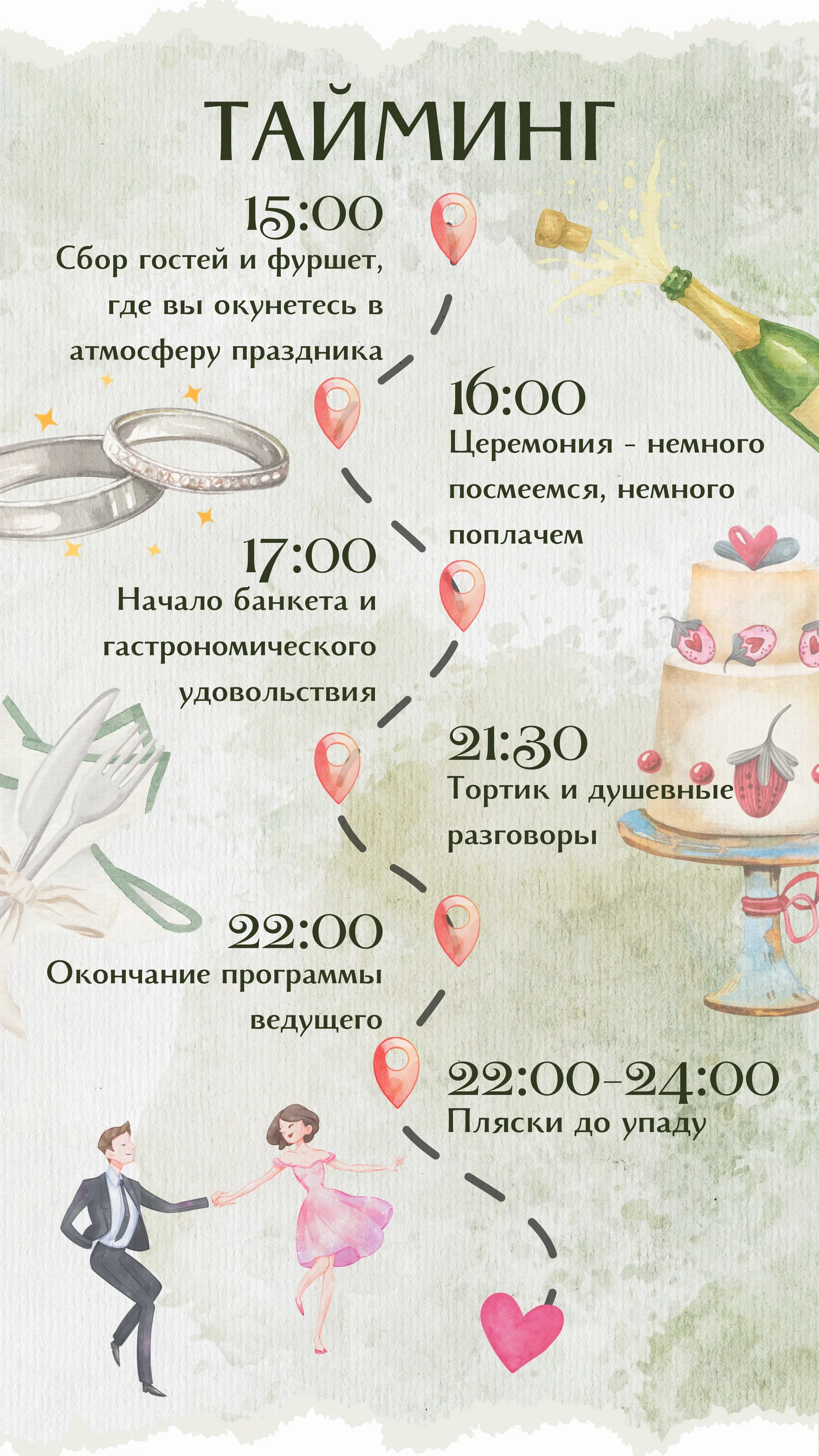 План свадебного дня